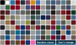 SA-MP and MTA vehicle colours grid